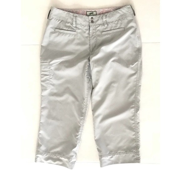 Horny Toad | Womens Cropped Capris Pants Size 6 Trousers Bottoms Gray - Picture 5 of 10